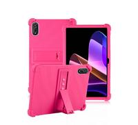 Case for Blackview Mega 2 12 Inch Tablet,daunke Soft Silicone Cover,with Folding Stand,Lightweight Shockproof,Anti-Scratch,All-Around Protection,Rose