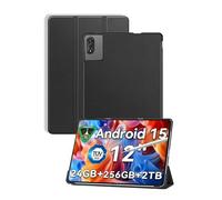 Case for Blackview Mega2 Tablet,NOUKAJU Tablet Protection Cover,Bracket Function,Drop-Resistant,Anti-Scratch,Protection Case for Blackview Mega 2 Tablet 12inch(Black)