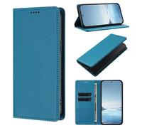 Case for Blackview Oscal Flat 1C, PU Leather Wallet Magnetic Flip Folio Case with Card Slots Kickstand Shockproof Protective Phone Cover for Blackview Oscal Flat 1C,Light blue