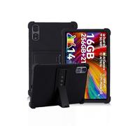 Case for Blackview Tab 16 Pro / Tab16Pro Android 15 Tablet 11 Inch,daunke Soft Silicone Cover,with Folding Stand,Lightweight Shockproof,Anti-Scratch,All-Around Protection,Black