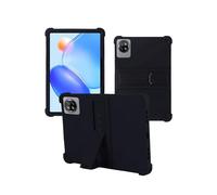 Case for Blackview Tab 20WiFi 10.1-inch Android Tablet，WUNIAK Shock Proof Lightweight Stand Rubber Shell Protective Cover,Kids Friendly Soft Silicone Adjustable Stand Cover,Black