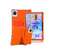 Case for Blackview Tab 20WIFI 10 Inch Tablet,daunke Soft Silicone Cover,with Folding Stand,Lightweight Shockproof,Anti-Scratch,All-Around Protection,orange