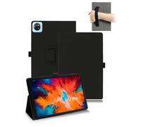 Case for Blackview Tab 20WIFI 10 inch Tablet - PU Leather Folio Cover with Folding Stand,toergy Hand Strap & Pencil Holder, Black