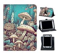 Case for Blackview Tab 7 and Tab 7 Pro Tablet,Mxfdegf 360 Degree Rotating Stand and Magnetic Closure Case for Blackview OSCAL Pad 10 Tablet/P20HD/P40HD 10 inch 2022 Tablet,Mushroom Drawing