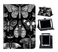 Case for Blackview Tab 7 and Tab 7 Pro Tablet,Mxfdegf 360 Degree Rotating Stand and Magnetic Closure Case for Blackview OSCAL Pad 10 Tablet/P20HD/P40HD 10 inch 2022 Tablet,Cute Moth Butterfly