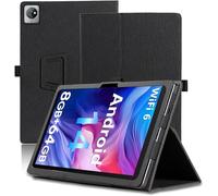 Case for Blackview Tab 7 WiFi/Tab 70 wifi/Tab 30 WiFi, Full Coverage Ultra Slim PU Leather Cover Case Folding Stand Cover with Hand Strap Magnet,Black