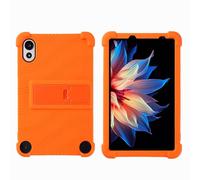 Case for Blackview Zeno 1 8.0 inch Tablet - Kids Friendly Shockproof Silicone Soft Shock Proof Protective Cover with PC Adjustable Stand (Orange)