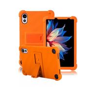 Case for Blackview ZENO 1 8 Inch Tablet,daunke Soft Silicone Cover,with Folding Stand,Lightweight Shockproof,Anti-Scratch,All-Around Protection,orange