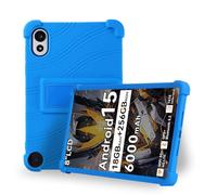 Case for Blackview ZENO 1 8-Inch Tablet - Shockproof Silicone Protective Cover with Kickstand, Drop-Resistant Business Style (Blue)