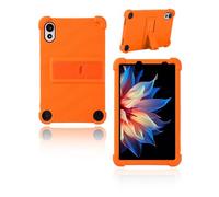 Case for Blackview Zeno 1/TechLife Pad Lite Tablet 8 inch 2025 Newest, yystao Kids Skin-Friendly Soft Silicone Protective Cover, Adjustable Stand (Orange)