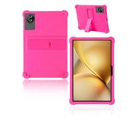 Case for Blackview ZENO 10 Tablet 11 inch 2025 Newest, yystao Kids Skin-Friendly Soft Silicone Protective Cover compatible with Blackview ZENO 10, Adjustable Stand (Rose)