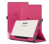 Case for Boox Note Air5 C 10.3 inch, Boox Note Air5 C Tablet Case, Folding Stand Protective Cover with Pencil Holder and Wrist Strap, Full Protection. (Red)