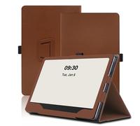 Case for Boox Note Air5 C 10.3 inch, Boox Note Air5 C Tablet Case, Folding Stand Protective Cover with Pencil Holder and Wrist Strap, Full Protection. (Brown)