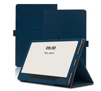 Case for Boox Note Air5 C 10.3 inch, Boox Note Air5 C Tablet Case, Folding Stand Protective Cover with Pencil Holder and Wrist Strap, Full Protection. (Blue)
