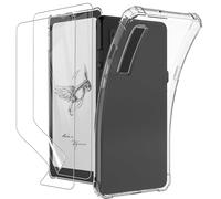 Case for BOOX Palma/BOOX Palma 2 Clear Case + 2 Pieces Screen Protector,Shockproof Anti Scratch Ultra Slim Soft TPU Silicone Tablet Crystal Transparent Protective Case,Transparent