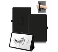 Case for BOOX Tablet Tab X C 13.3 inch Tablet - PU Leather Folio Cover with Folding Stand,toergy Hand Strap & Pencil Holder, Black