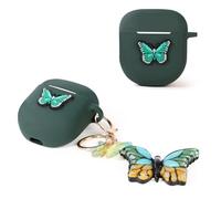 Case for Bose QuietComfort Earbuds II 2022, Suublg Cute Skin Design Silicone Charging Case Protective Cover with Cartoon Doll Keychain and Anti-Lost Lanyard for Girls Boys Teen