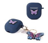 Case for Bose QuietComfort Earbuds II 2022, Suublg Cute Skin Design Silicone Charging Case Protective Cover with Cartoon Doll Keychain and Anti-Lost Lanyard for Girls Boys Teen