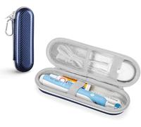 Case for Braun Oral B/Oral-b Pro/Philips Sonicare/Fairywill Sonic Electric Toothbrush with Accessories Storage, Portable Holder Travel Protective Cover (Blue)