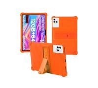 Case for Callsky-Tab Ctab 10 10.1 inch Android 15 Tablet，WUNIAK Shock Proof Lightweight Stand Rubber Shell Protective Cover,Kids Friendly Soft Silicone Adjustable Stand Cover,Orange