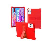 Case for Callsky-Tab Ctab 10 10.1 inch Android 15 Tablet，WUNIAK Shock Proof Lightweight Stand Rubber Shell Protective Cover,Kids Friendly Soft Silicone Adjustable Stand Cover,RED
