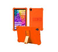 Case for Callsky-Tab Ctab 8 Android Tablet 8 Inch,WUNIAK Shock Proof Lightweight Stand Rubber Shell Protective Cover,Kids Friendly Soft Silicone Adjustable Stand Cover,Orange