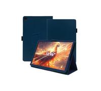 Case for CHUWI Hi10 Max 2024 Android 14 Tablet 12.96 Inch New Upgraded Version,WUNIAK Premium Leather Business Folio Stand Cover with Hand Strap for Tablet,Darkblue.