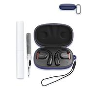 Case for Cleeer ARC II Sport Open-Ear True Wireless Bluetooth Headphones, Soft Silicone Protective Portable Scratch Shock Resistant Hard Shell with Cleaner Kit & Carabiner & Lanyard，Blue