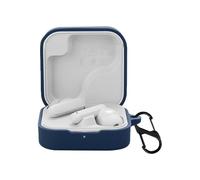 Case for Cmf By Nothing Buds 2 with Carabiner,Anti-Scratch Premium Soft Silicone Full Protective Case,Shockproof Ultra Slim Headphone Protective Cover for Cmf By Nothing Buds 2,Blue