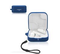 Case for CMF by Nothing Buds 2A Earbuds, yystao Soft Silicone Case Compatible with CMF Buds 2A with Neck Strap, Dustproof, Shockproof and Durable, Blue