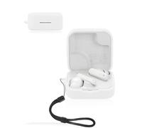 Case for CMF by Nothing Buds 2A Earbuds, yystao Soft Silicone Case Compatible with CMF Buds 2A with Neck Strap, Dustproof, Shockproof and Durable, White