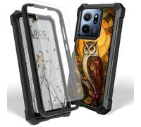 Case for Consumer Cellular Iris Connect 2 w/ Screen Protector, Glass Eagle