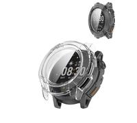 Case for COROS NOMAD Smartwatch, yystao Hard PC Case Cover with 9H Tempered Glass Screen Protector, Full Coverage Integrated, Clear