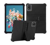 Case for CWOWDEFU C18 Android 14 Tablet 10.1 in,Soft Silicone Protector Cover for CWOWDEFU C18 Android 14 Tablet, Kids Friendly,Adjustable Stand Tablet Cover,4 Corners Thicken Shockproof (Black)