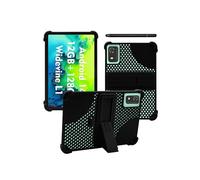 Case for CWOWDEFU Tablet 10 Inch Android 14 Tablets,WUNIAK Hollow Back Design Heat Dissipation Shockproof Lightweight Adjustable Kickstand Silicone Shell&Kids Friendly Soft Case,Black