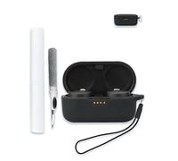 Case for Denon PerL Pro 2024 True Wireless Earbuds, Soft Silicone Protective Portable Scratch Shock Resistant Shell with Cleaner Kit & Carabiner & Lanyard，Black