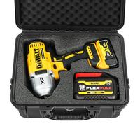 Case for Dewalt Impact and Torque Wrench - Waterproof Hard Tool Box for Dewalt Set, Power Tool Combo Kit Bag for Dewalt Atomic 20V Max 2/1 3/4 3/8 Inch Cordless Torque Wrenches/Battery (Case Only)