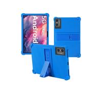 Case for DOMATON D105 Android 14 Tablet 2025 Tablets 10 inch，WUNIAK Shock Proof Lightweight Stand Rubber Shell Protective Cover,Kids Friendly Soft Silicone Adjustable Stand Cover，Blue