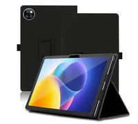 Case for DOOGEE T10W 10.1 inch, DOOGEE T10W Tablet Case, Folding Stand Protective Cover with Pencil Holder and Wrist Strap, Full Protection. (Black)