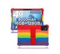 Case for DOOGEE T10W 10 Inch Tablet,Soft Silicone Cover,with Folding Stand,Lightweight Shockproof,Anti-Scratch,All-Around Protection,Rainbow