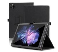 Case for DOOGEE T30 Max 12.4 inch, DOOGEE T30 Max Tablet Case, Folding Stand Protective Cover with Pencil Holder and Wrist Strap, Full Protection. (Black)