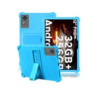 Case for DOOGEE T36 12 Inch,daunke Soft Silicone Cover,with Folding Stand,Lightweight Shockproof,Anti-Scratch,All-Around Protection,Azure