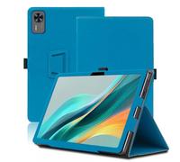 Case for DOOGEE T36 12 inch, DOOGEE T36 Tablet Case, Folding Stand Protective Cover with Pencil Holder and Wrist Strap, Full Protection. (Light Blue)
