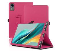 Case for DOOGEE T36 12 inch, DOOGEE T36 Tablet Case, Folding Stand Protective Cover with Pencil Holder and Wrist Strap, Full Protection. (Red)