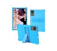Case for DOOGEE T36 Android 15 Tablet 12 inch 2025 New，Shock Proof Lightweight Stand Rubber Shell Protective Cover,Kids Friendly Soft Silicone Adjustable Stand Cover for Doogee T36,LIGHTBLUE