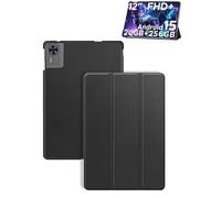 Case for DOOGEE T36,NOUKAJU Tablet Protection Cover,Bracket Function,Drop-Resistant,Drop-Resistant,Protection Case for DOOGEE T36 Tablet 12inch(Black)