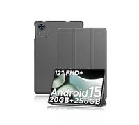 Case for DOOGEE T36 Tablets 12 inch, yystao Slim Stand Tri-Fold Hard Protective Case Cover Compatible with DOOGEE Tablet T36, Shockproof & Dustproof, Gray