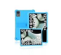 Case for DOOGEE T36 /Teclast T60AI Tablet 12 inch 2025, Kids Skin-Friendly Soft Silicone Tablet Case with Adjustable Stand (Azure)