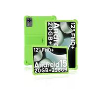 Case for DOOGEE T36 /Teclast T60AI Tablet 12 inch 2025, Kids Skin-Friendly Soft Silicone Tablet Case with Adjustable Stand (Green)