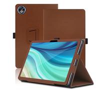 Case for DOOGEE T40 Pro 12 inch, DOOGEE T40 Pro Tablet Case, Folding Stand Protective Cover with Pencil Holder and Wrist Strap, Full Protection. (Brown)